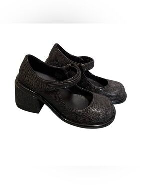 Dolls Kill Sugar Thrillz Desire Me Rhinestone Mary Janes Size 9 Chunky